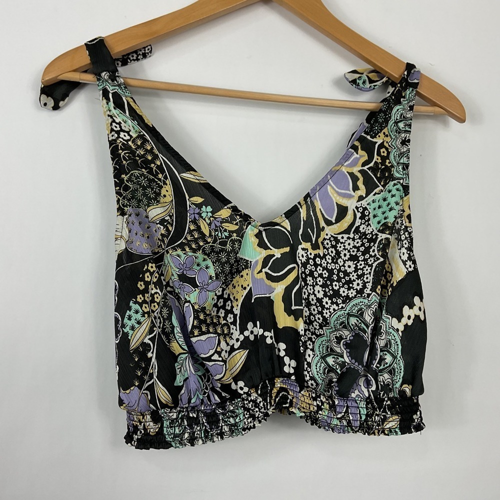 Intimately Free People Weekend In Montauk Floral Print Crop‎ Top XS